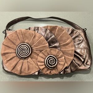 Elegant Brown and Plum Women's Bag